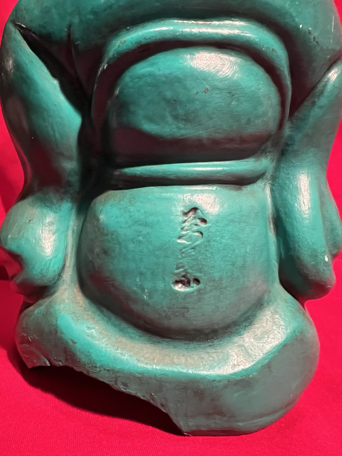 Sanxing,Chinese Priest,Wise Man,Buddah,Asian,Ceramic,Statue,Handmade,1970s,VTG