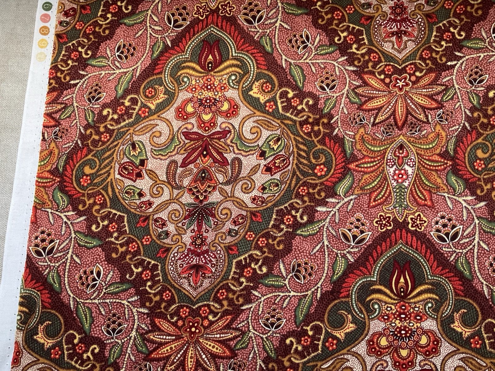 Fabric Flower Geometrical pattern Lauren Lee Jo Ann 43″ x 45”902