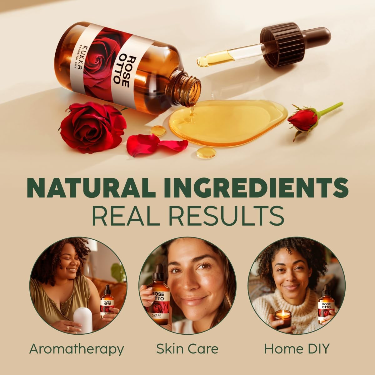 100% Pure Rose Otto Oil – 4 Fl Oz 4.00 (Pack of 1),