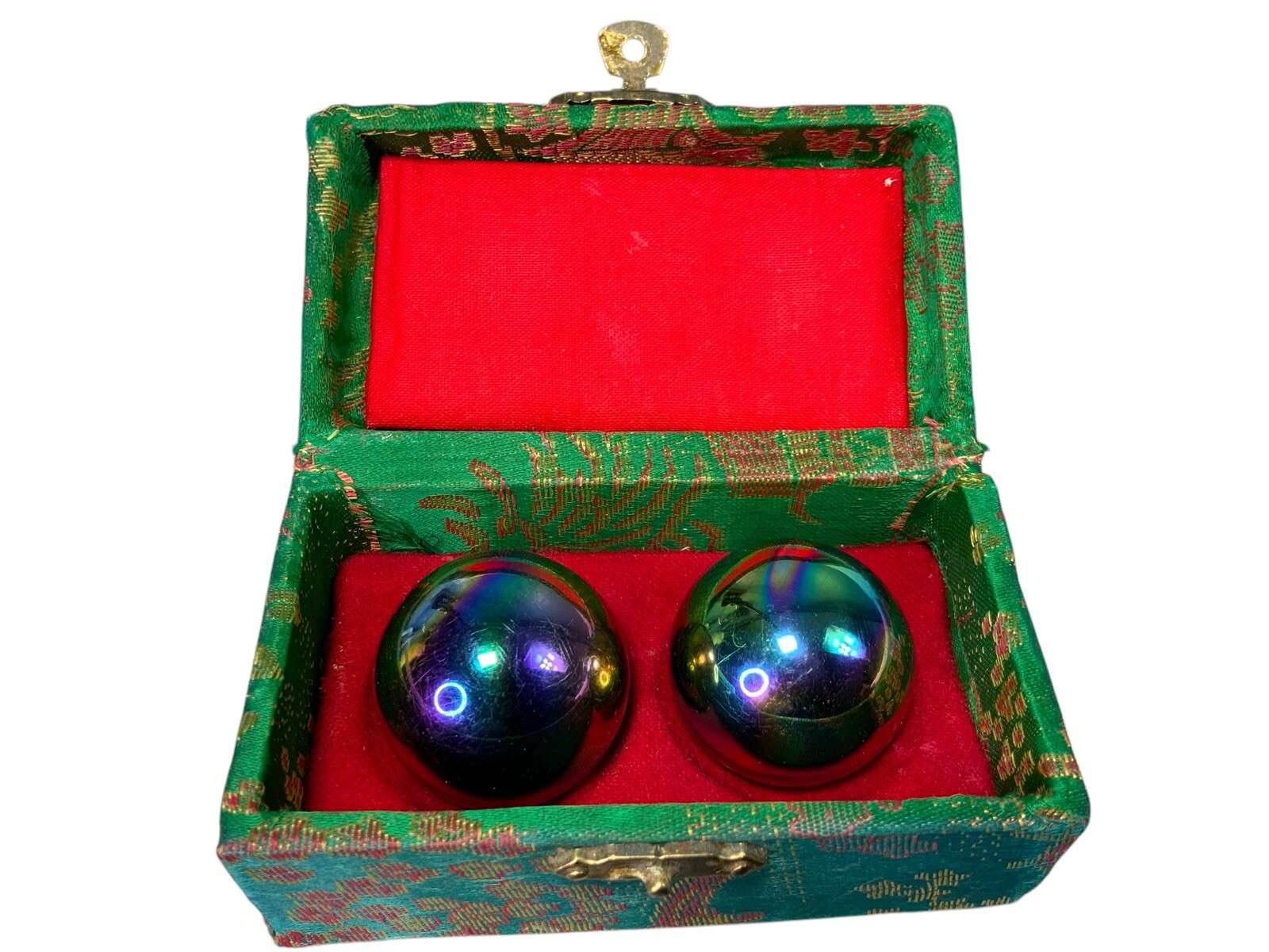 Vintage Chinese Shouxing Iron Pair Music Anit Stress Release Balls