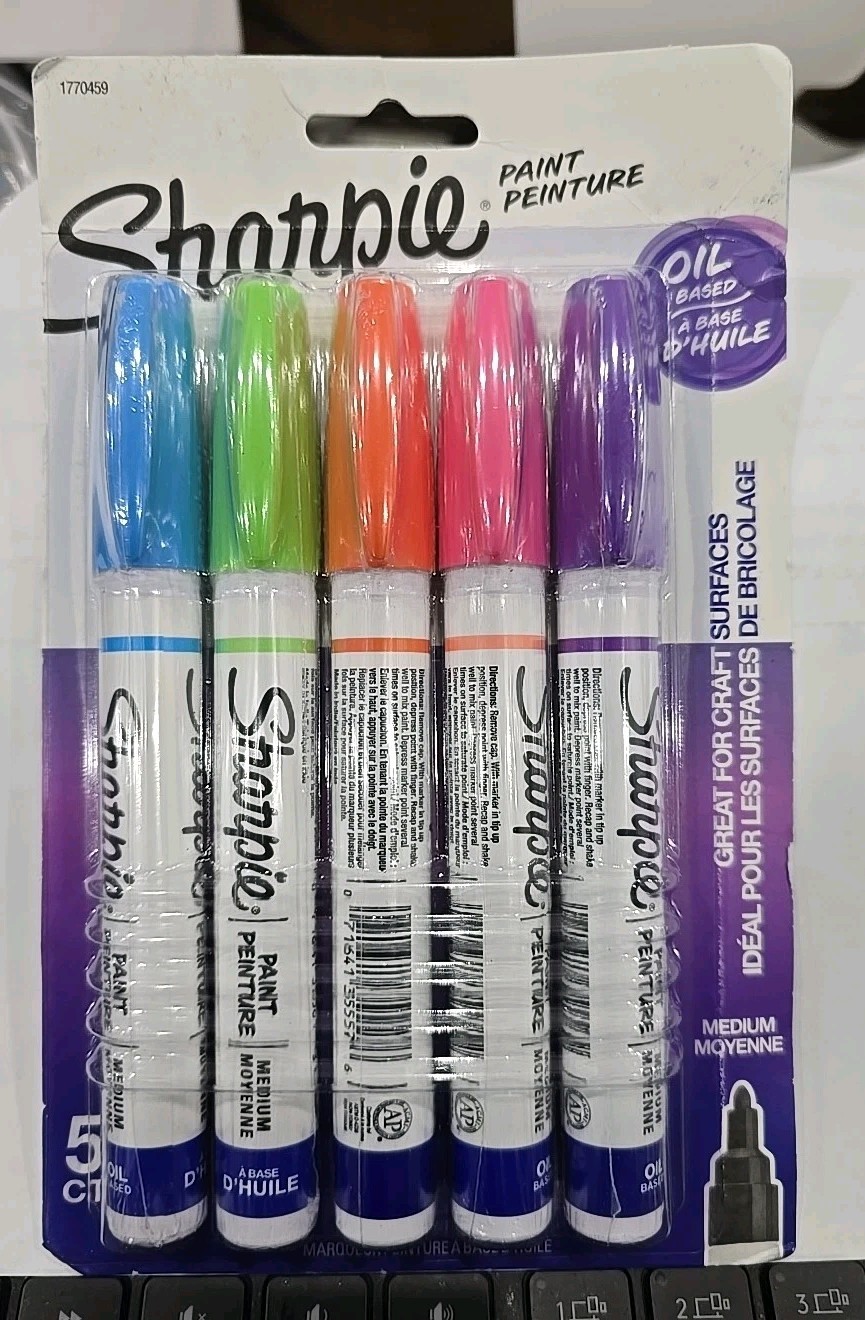 Sharpie 5pk Oil-Based Paint Markers Medium Tip Bright Colors