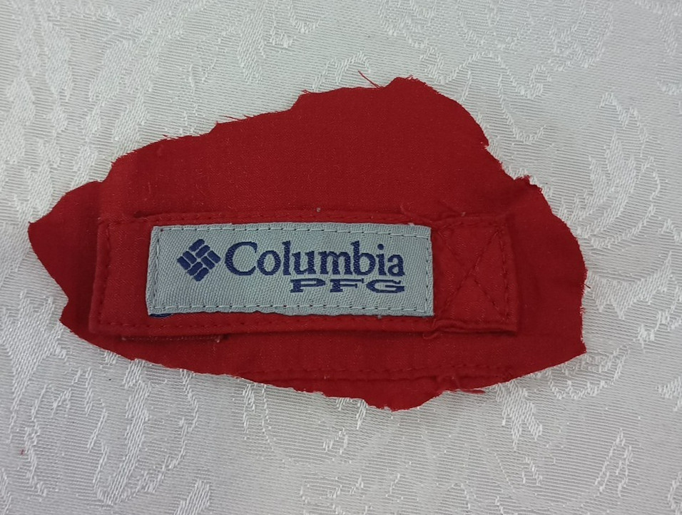 Columbia PFG Replacement Buttons Set of Red Branded Engraved 4-Hole