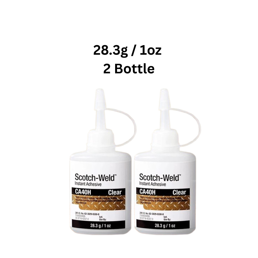 3M Scotch Weld Instant Adhesive CA40H Super Glue (2 Bottles)
