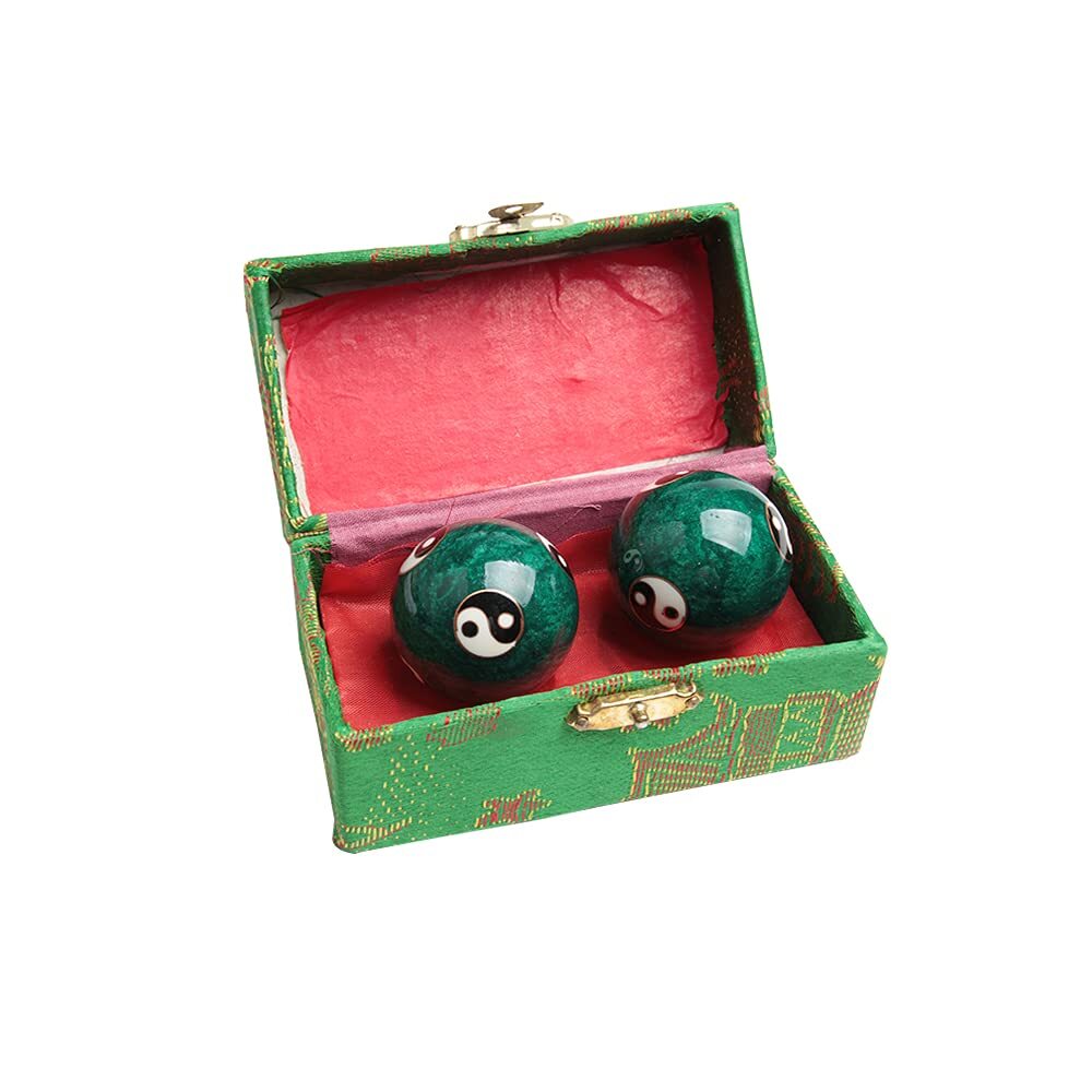 Multicolor Baoding Balls Chinese Health Massage Stress Relief Therapy Yin Yang