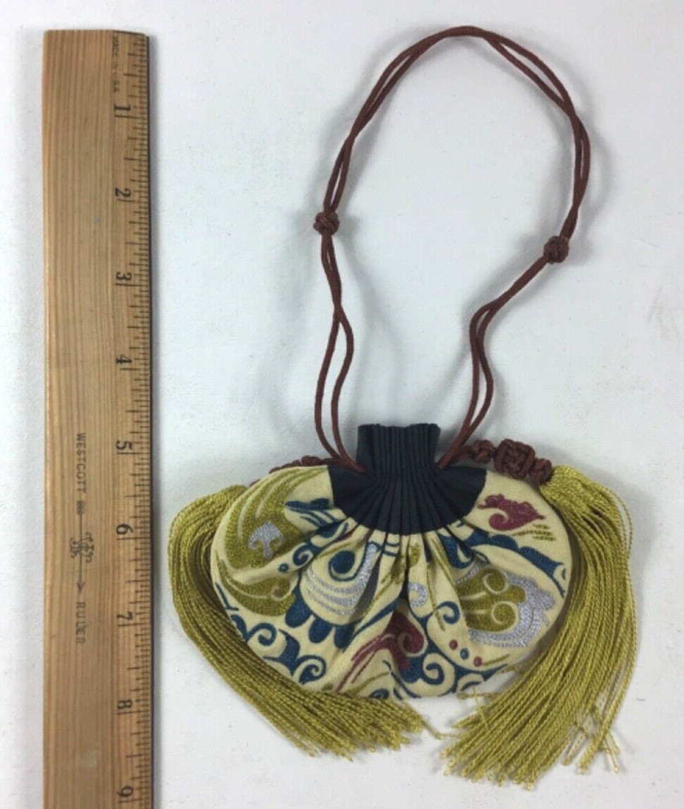 Chinese Purse Embroidered National Museum of History Hebao Sachet Drawstring