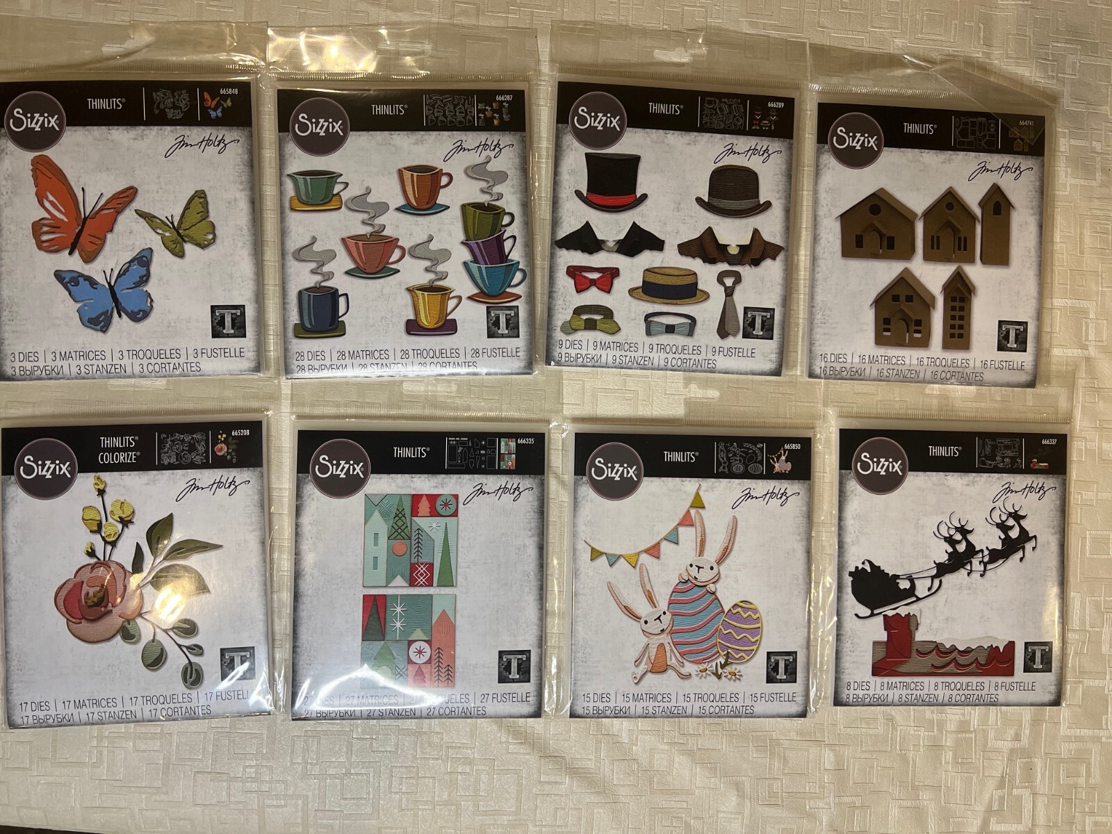 TIM HOLTZ Sizzix Colorize Thinlits Dies – plus more not shown, see listing.