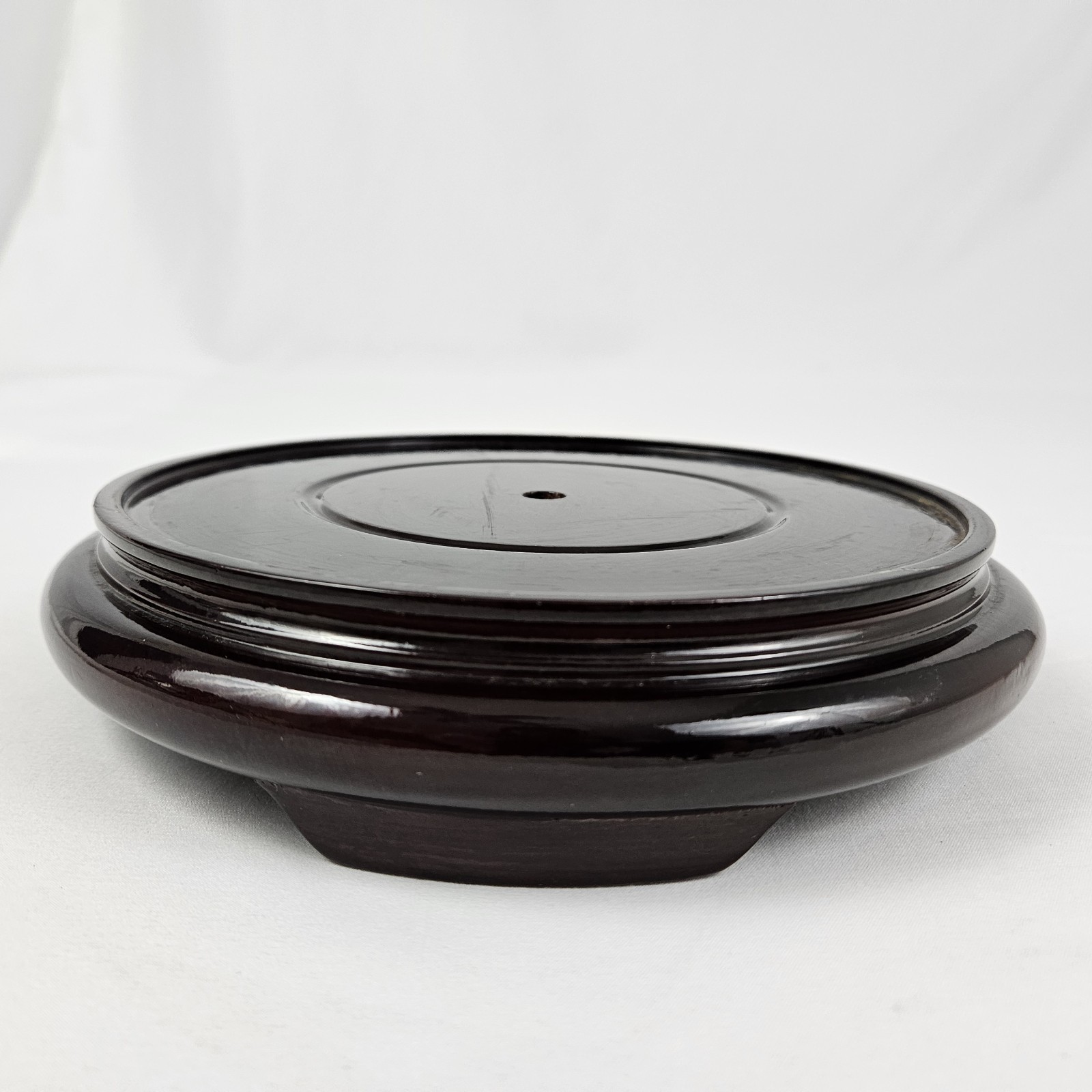 Rosewood Pedestal Solid Wood Round Base Display Stand for Vase Statue Gift 7″