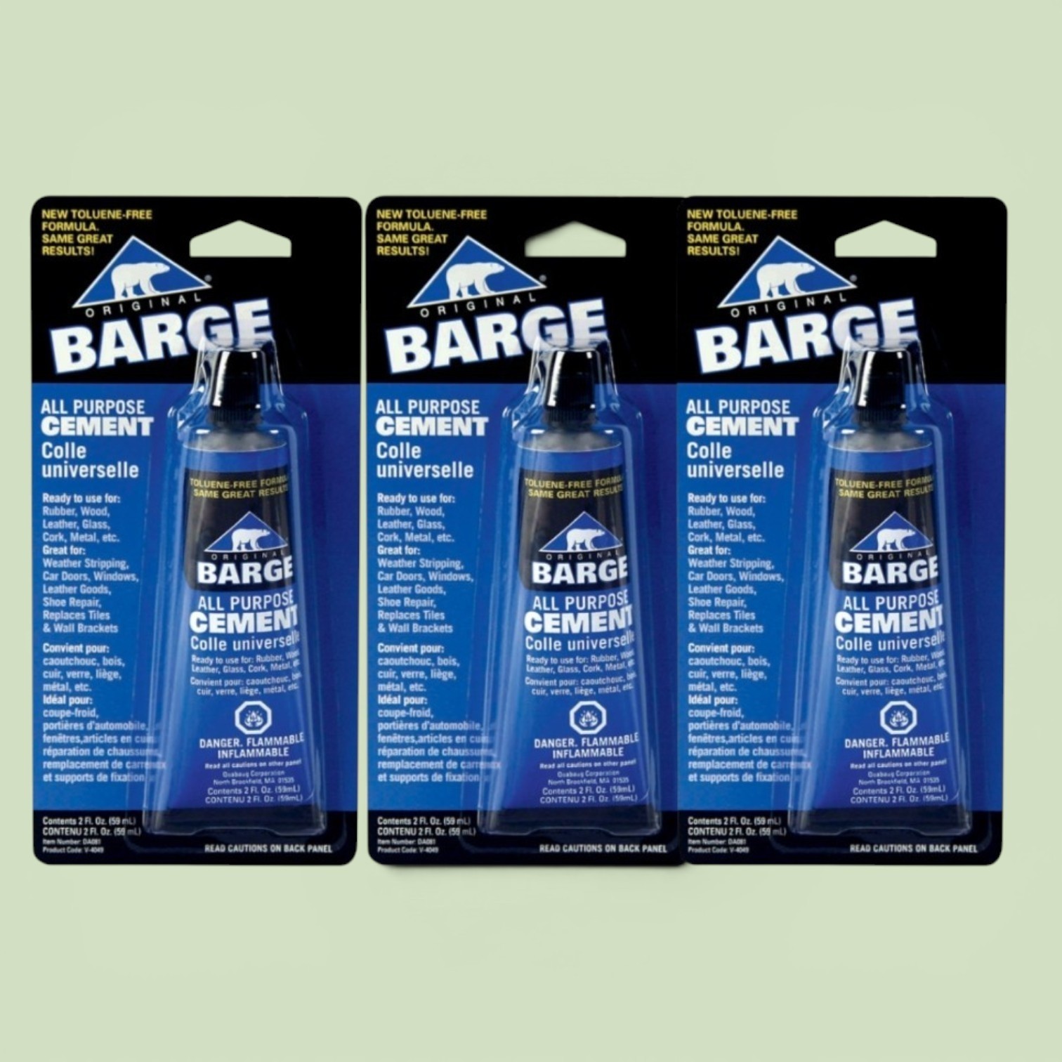 3 Packs Barge All-Purpose Cement 2 oz.