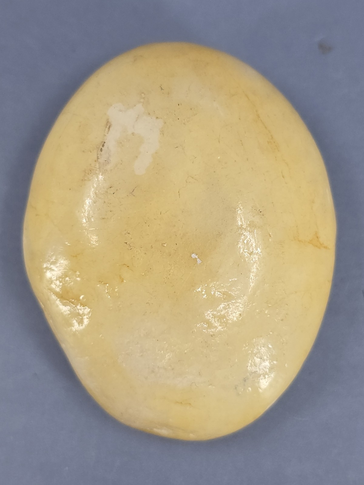 Vintage Antique Chinese Hand Painted Stone Signed
