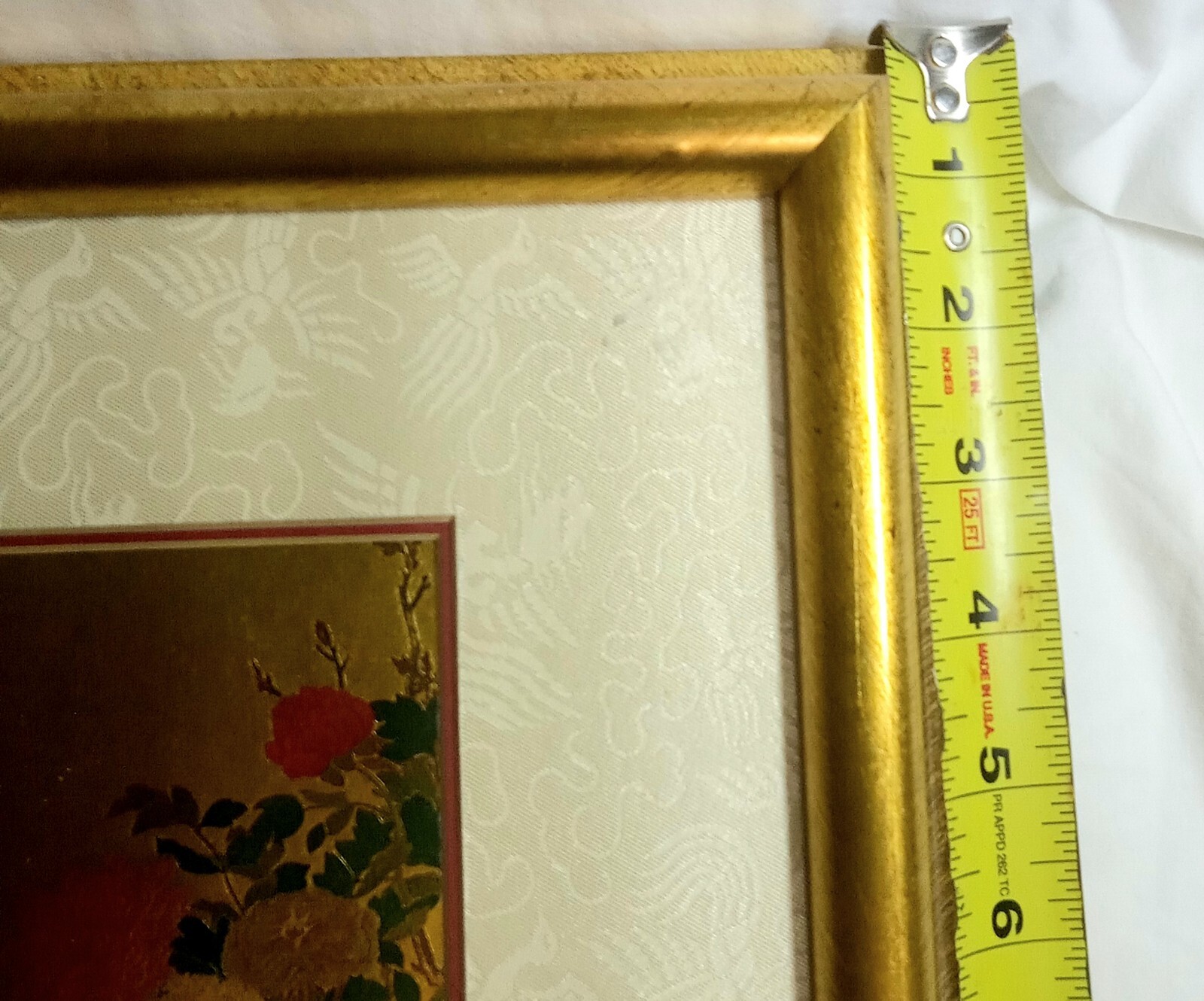 NATIONAL PALACE MUSEUM Taste,Gold and Art PEONIES Painting 99% Gold Plate Print