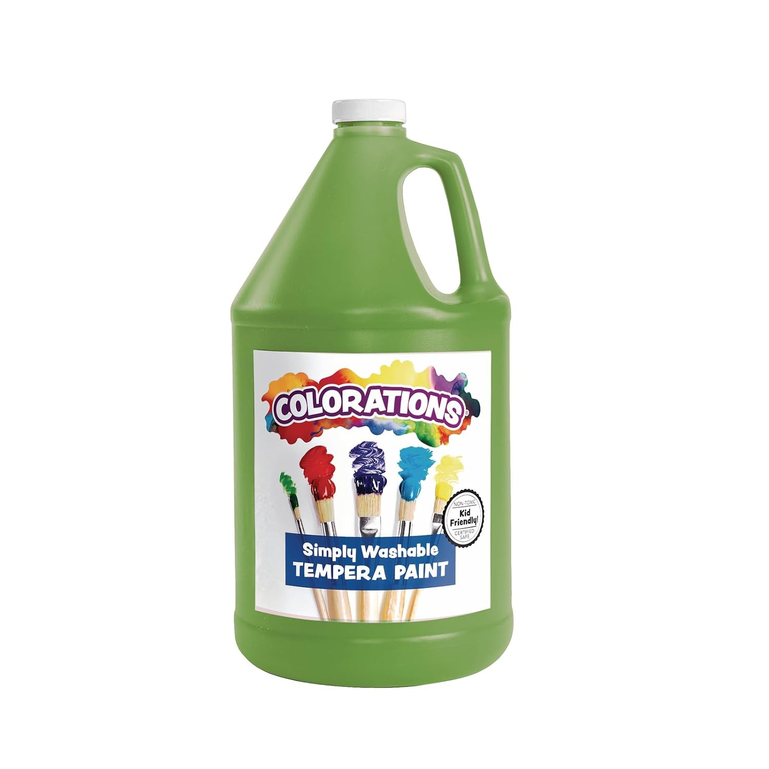Paraben-Free Washable Tempera Paint for Kids, Set of 12 Colors | Gallon Value Si
