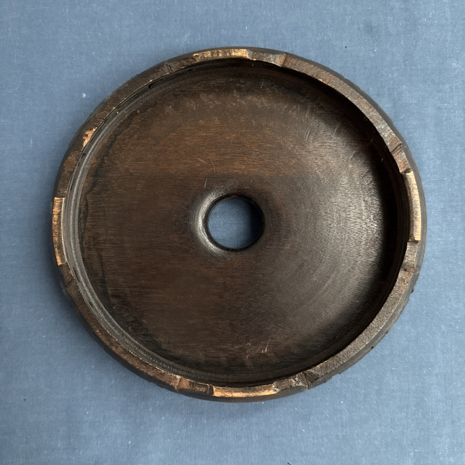 Vintage Chinese Carved Wood Display Stand Vase Bowl Lamp