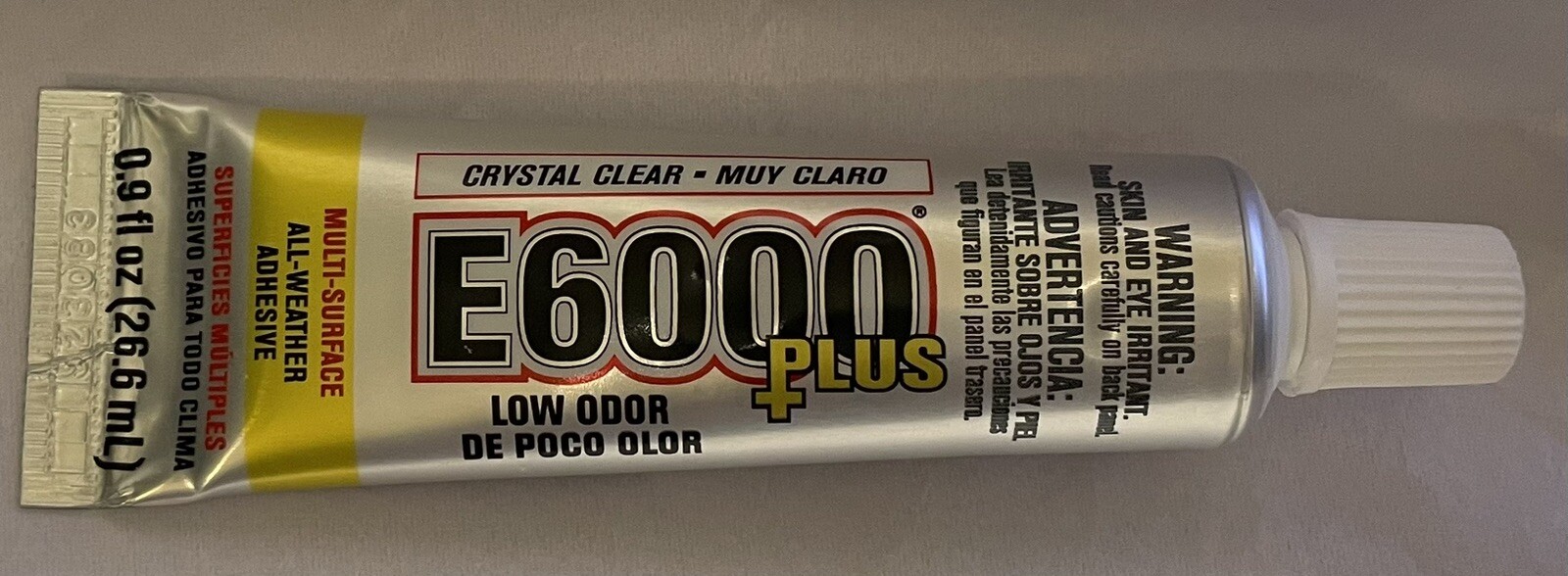 Eclectic Products Inc. E6000 Plus Multi-Purpose Clear Glue, Waterproof 6 Tubes