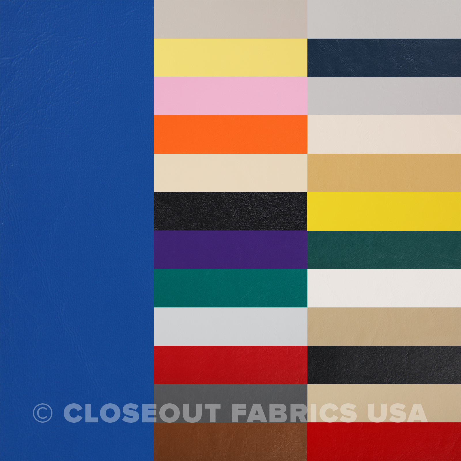 Marine Vinyl Fabric Faux Leather – Boat Auto Outdoor Upholstery – Rolled on Tube