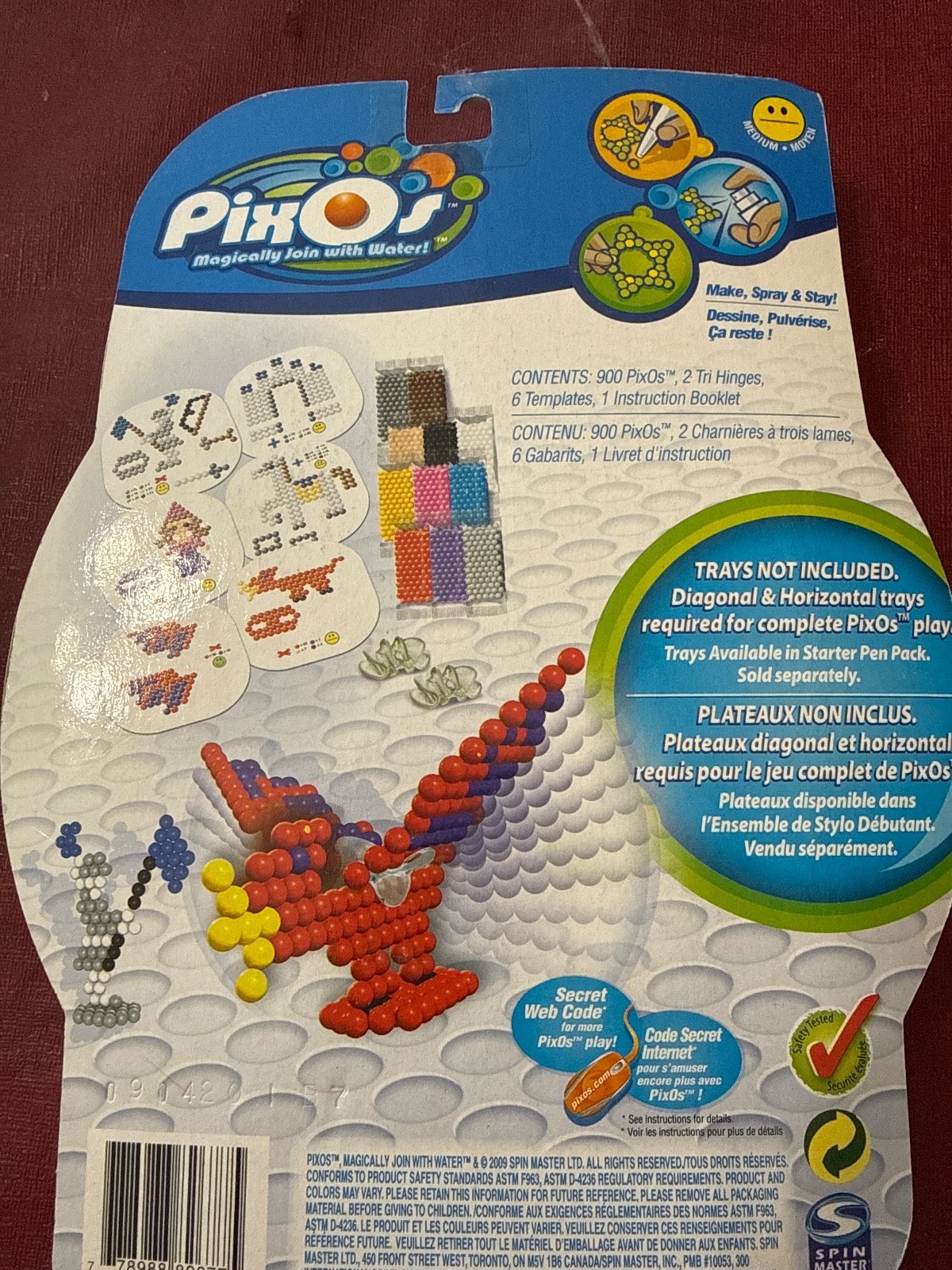 Lot Of 2 SpinMaster PixOs Medieval Refill Packs 900 Pieces Dragon Princess 2009