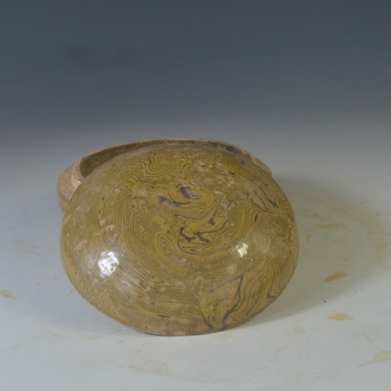 4.5″ China Dangyangyu Kilns Porcelain Twisted Glaze Inkpad Box