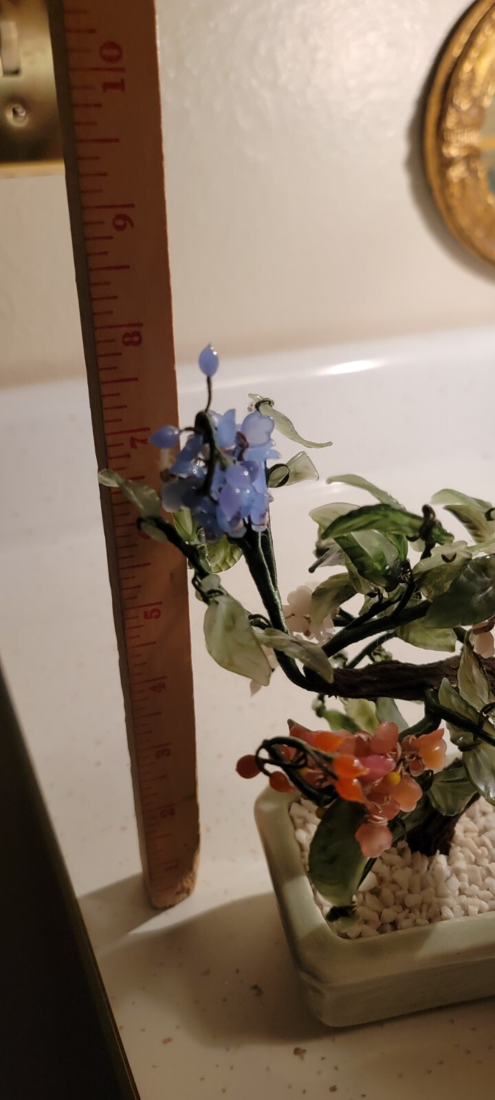 VINTAGE BONSAI TREE MULTICOLOR FLOWERS LEAVES BLOOMS ASIAN