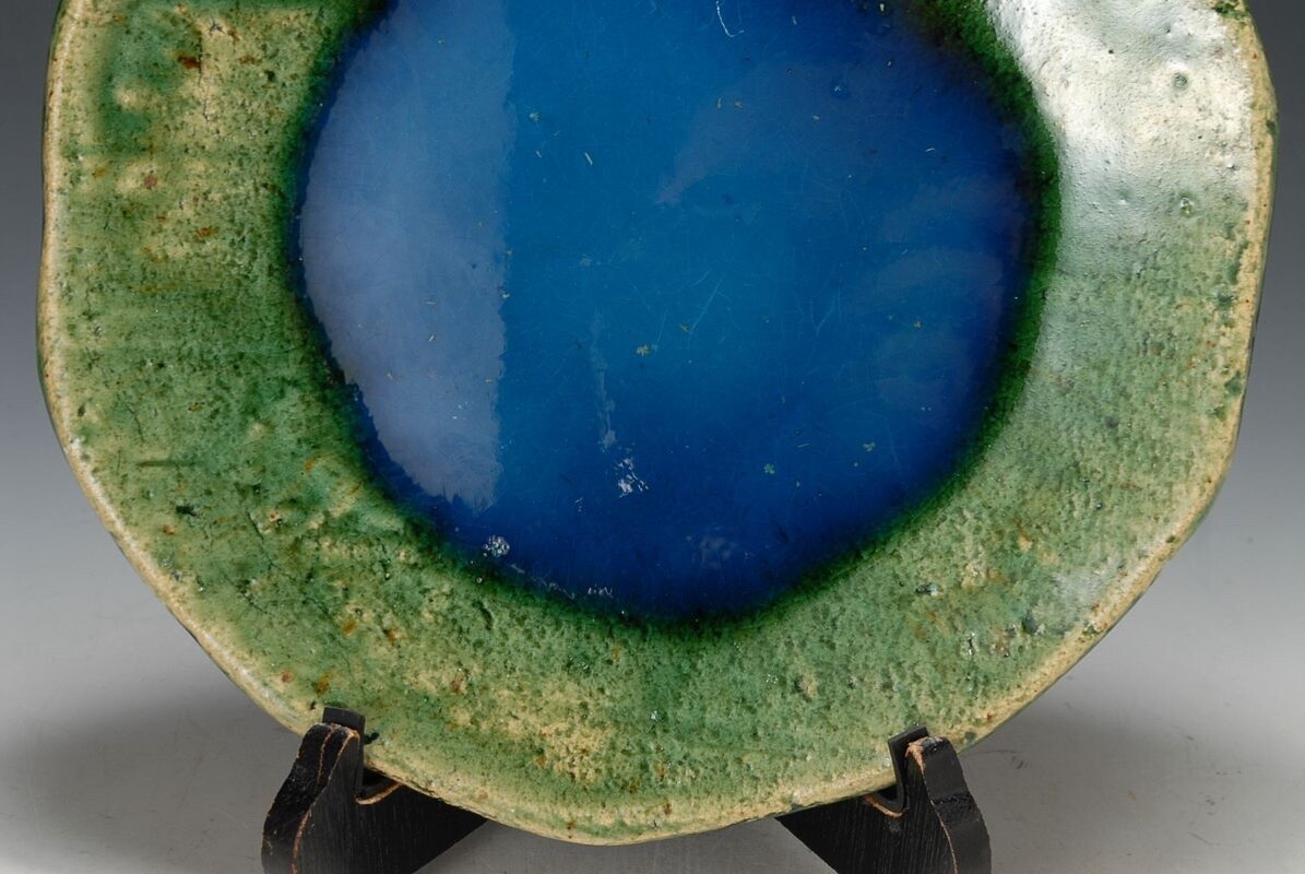 MasterpieceHiroshi Teshigahara, Oribe 8-inch plate, Sogetsu School Dish
