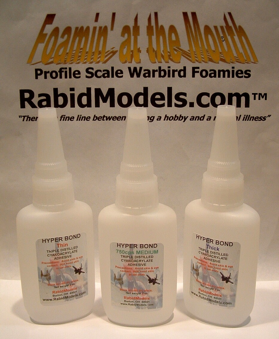 HYPERBOND CA Super Glue Pick: Thin/Med/Thick/X-thick/Gel Cyanoacrylate adhesive