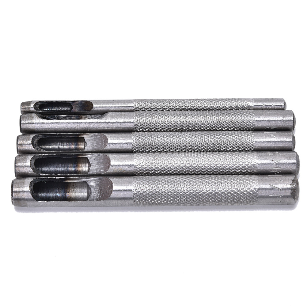 Round 3+4+5+6+7mm hollow punch hand tool punching leather gasket carbon steel