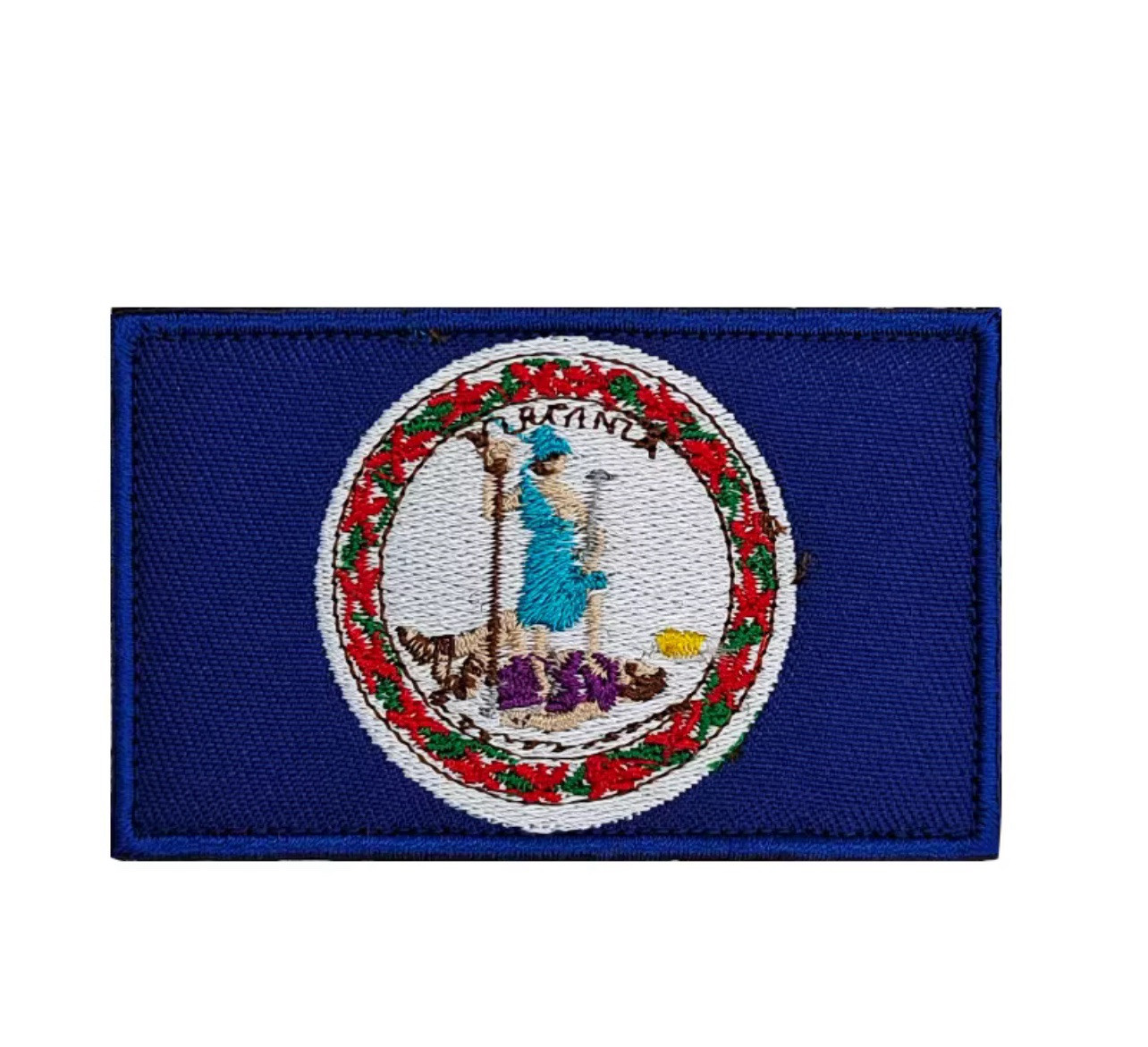 New VA Virginia State Flag Sew On Patch 3.15″ X 2″ Free Shipping!