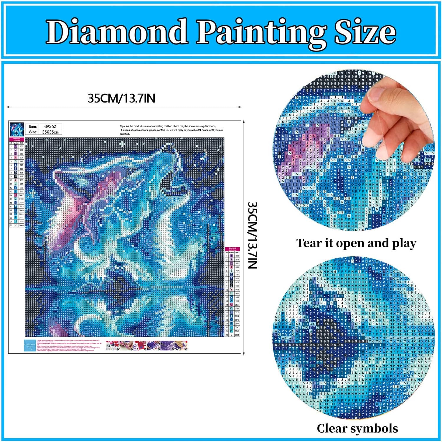 Diamond Art Kits for Adults- Aurora 5D Diamond Painting Kits for Adults Beginne