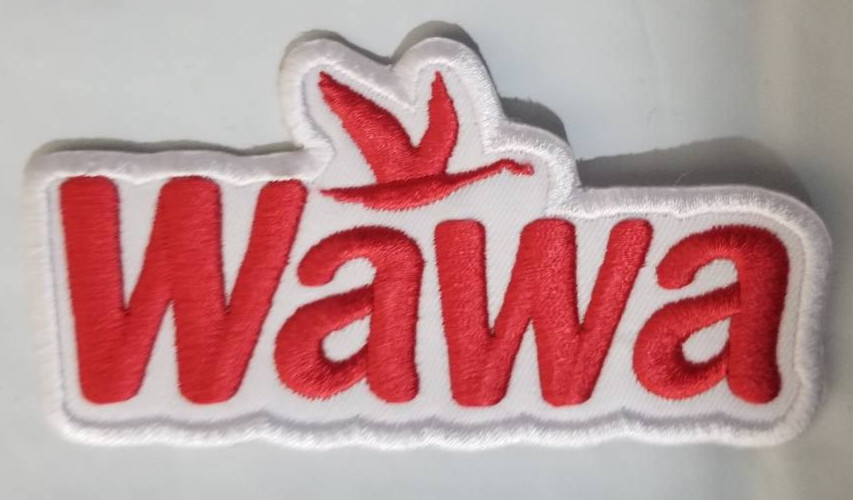 Wawa Embroidered Patch 2×3.75″