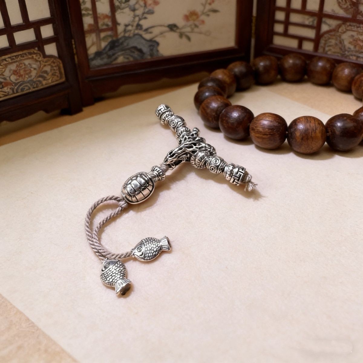 Vintage Alloy Goat Three Way Bead Universal Shaft Wenwan DIY Accessory Bulk Set