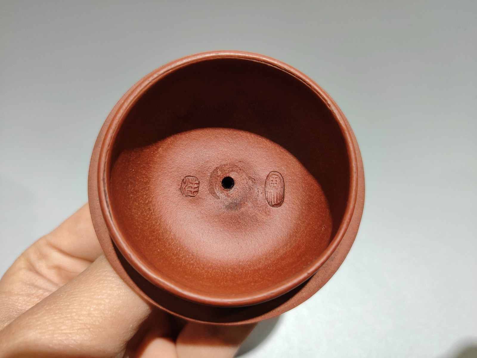 5.9″China Yixing Zisha Pottery red Clay 380CC square longevity peach beam Teapot