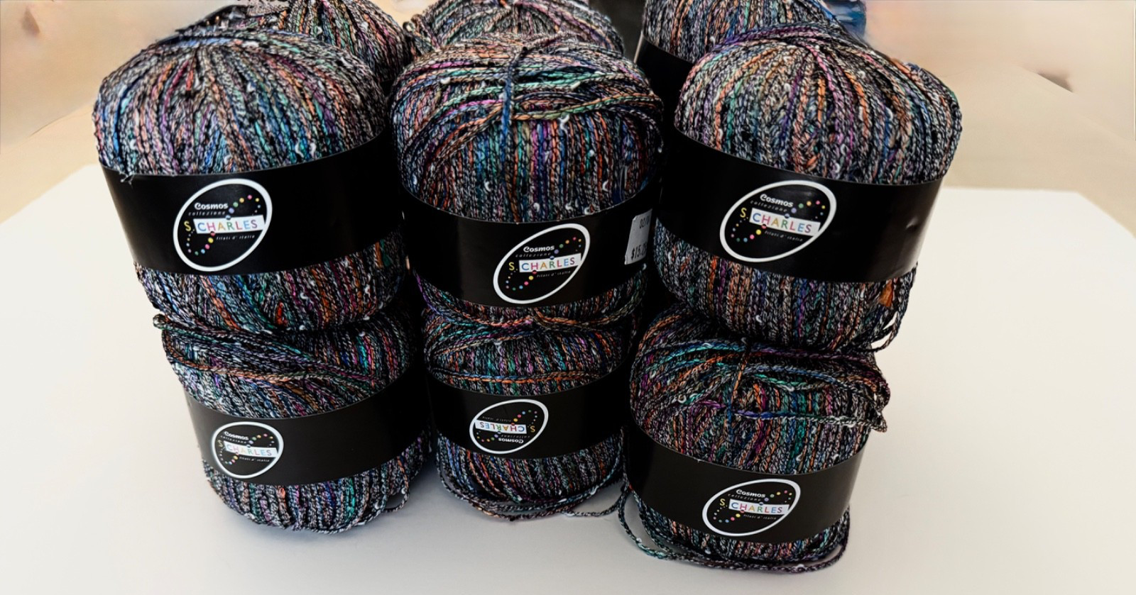 Discontinued Stacy Charles Cosmos, Multi-Colored, 12 balls of 87 yards each