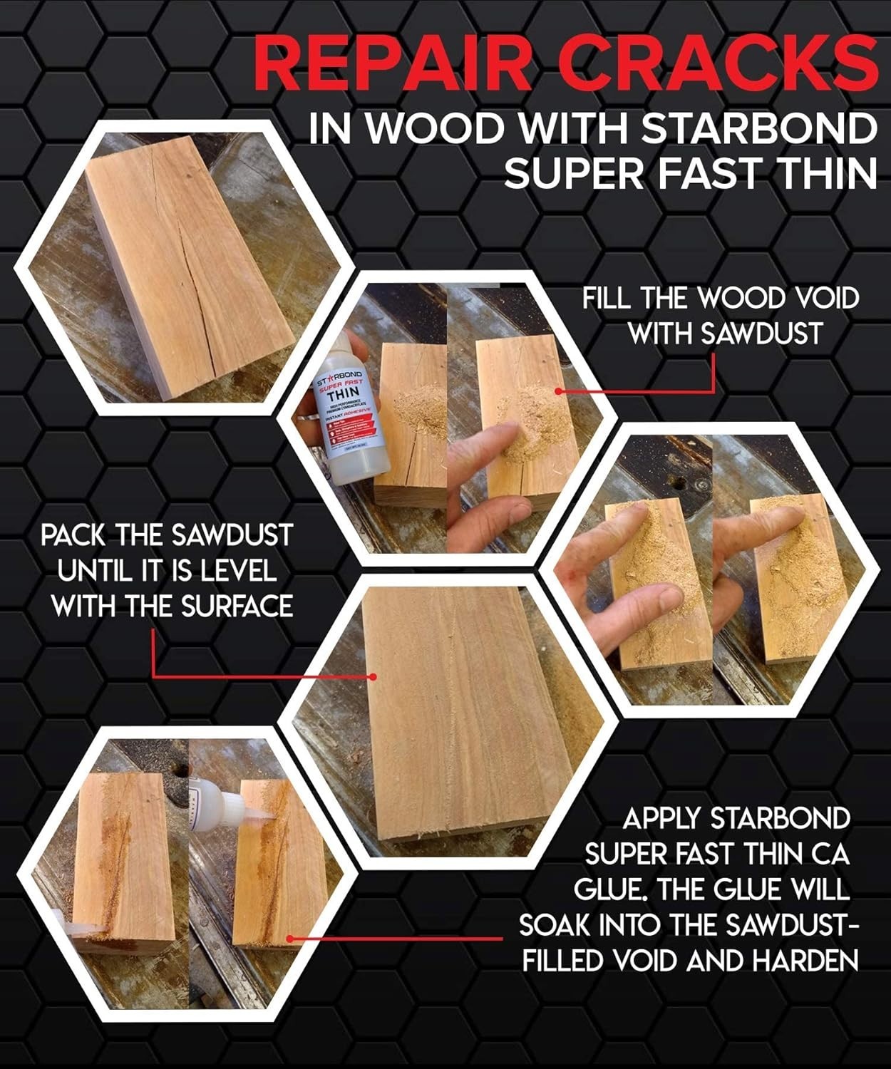 Starbond 16 oz. Super Fast Thin – Super Glue (Premium Cyanoacrylate CA Glue)