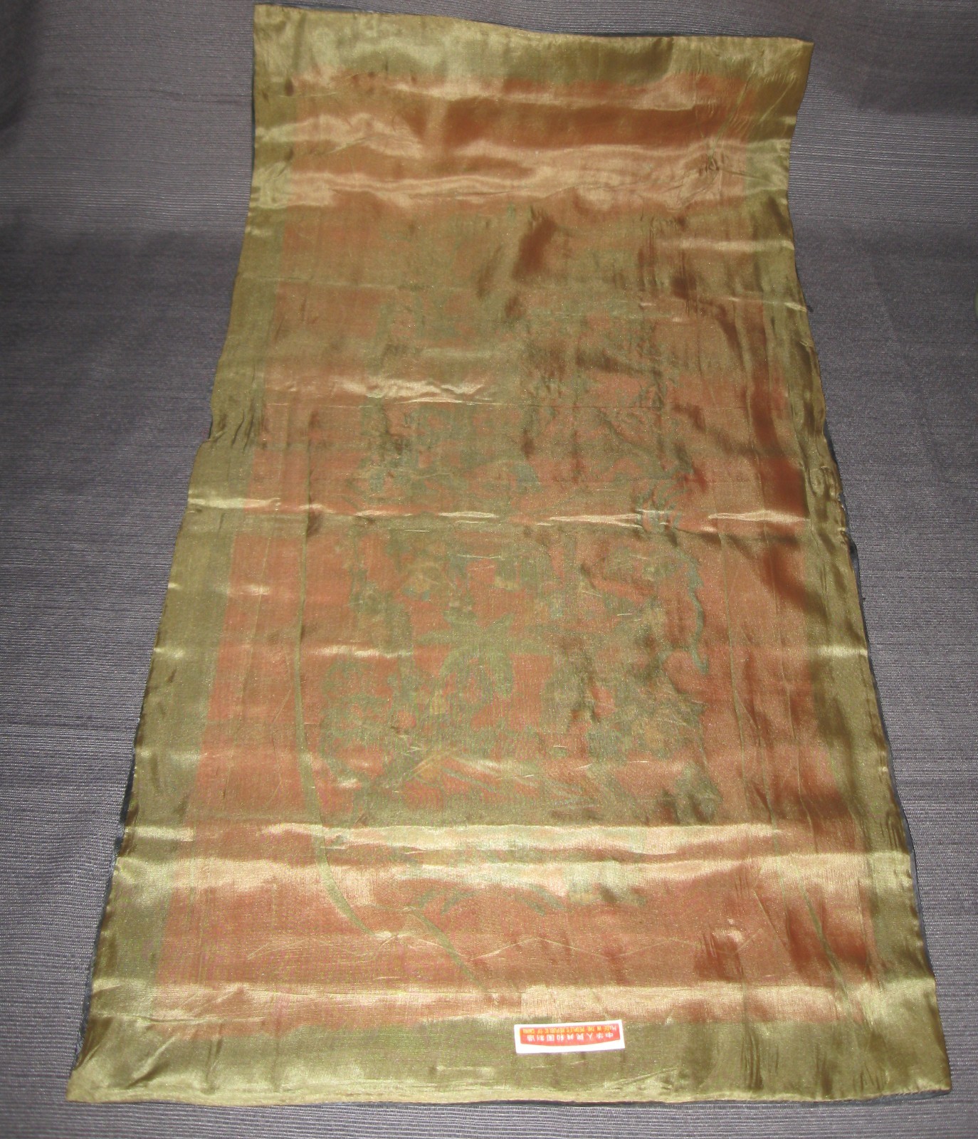 Asian Lot Silk Art Framed Signed Peony Embroidered 2 Sake Sets 100 Children silk