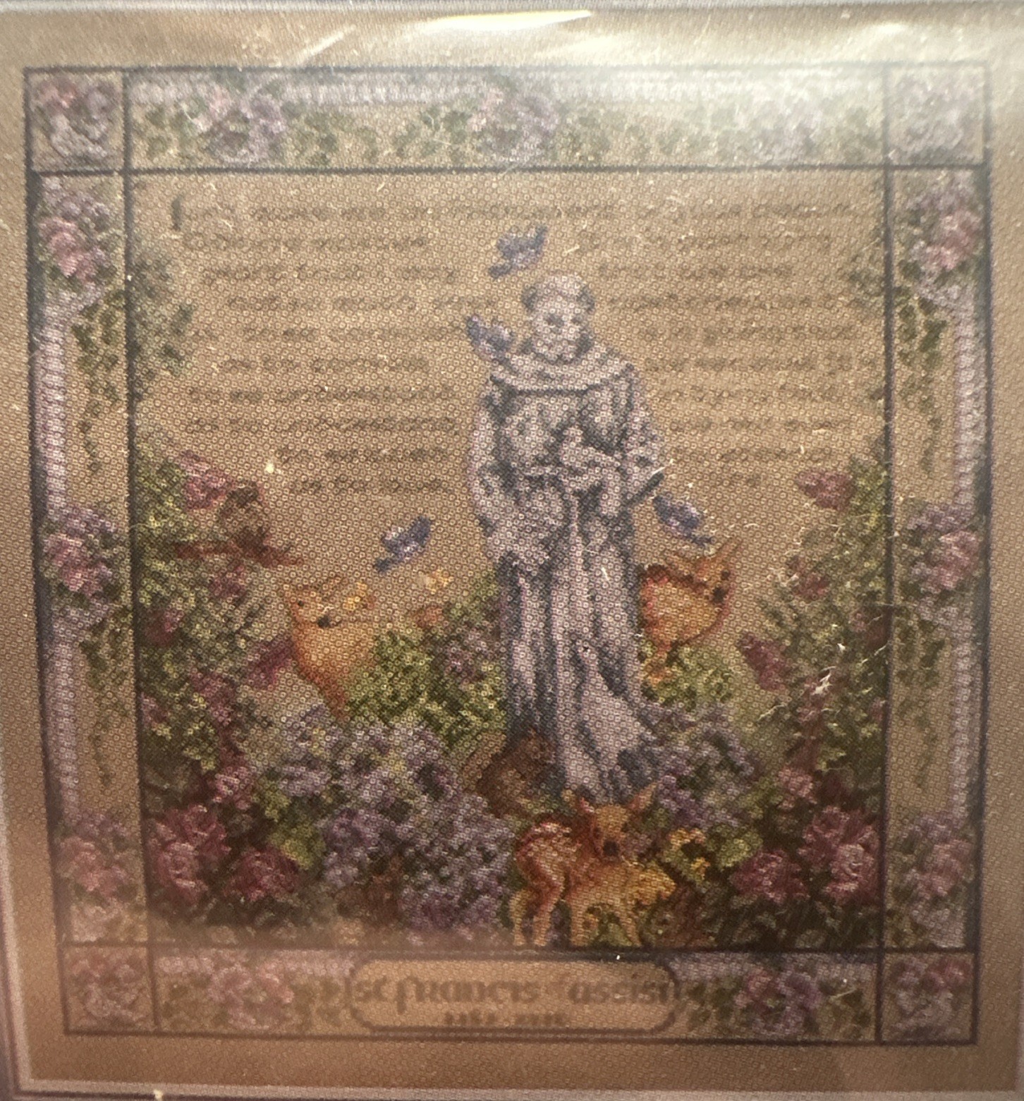 Janlynn Counted Cross Stitch Kit St. Francis Of Assisi Fabric Floss Graph
