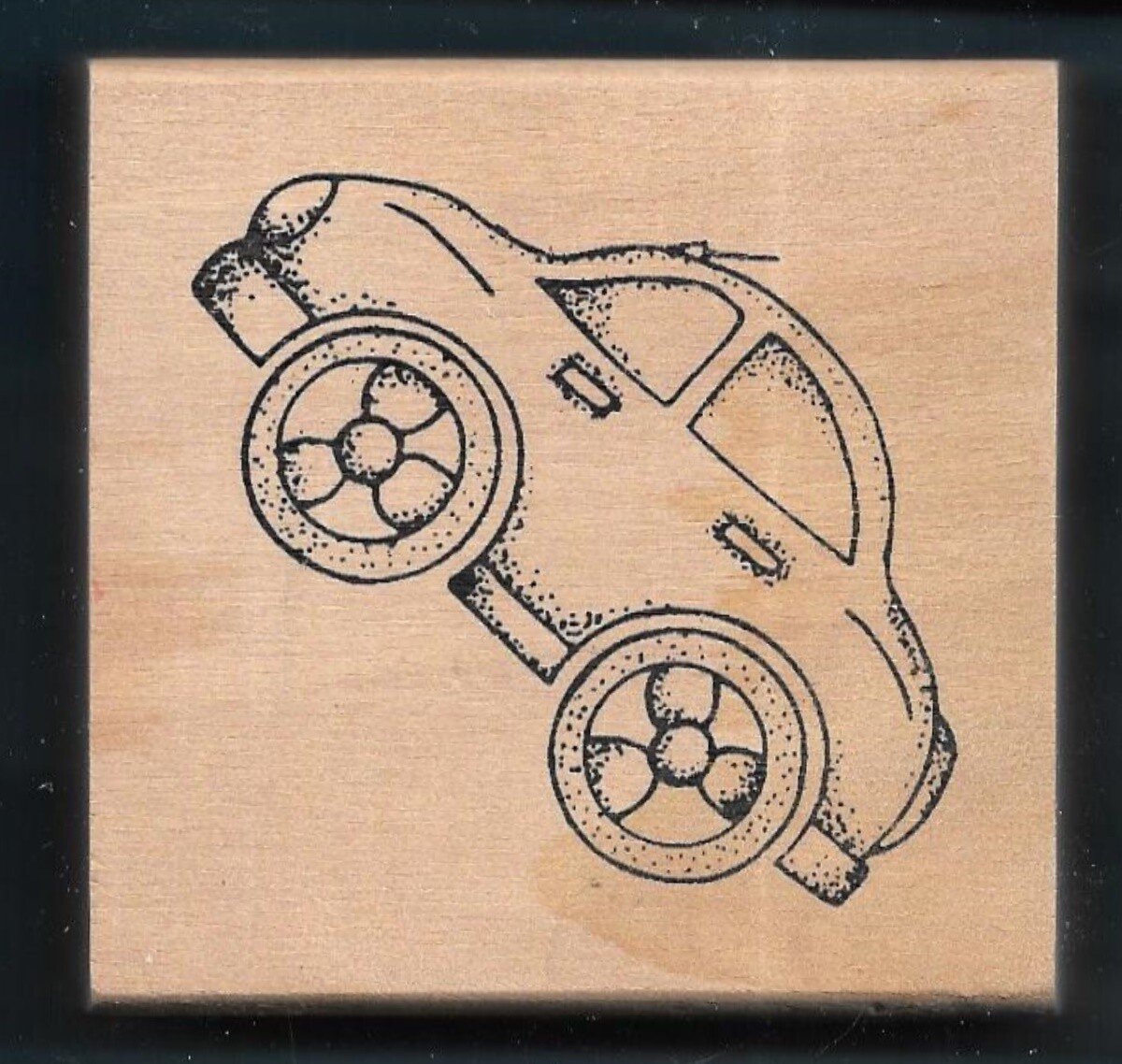 CAR AUTOMOBILE TRANSPORTATION AUTO 4 Door TRAVEL RUBBER STAMP Craft wood mount