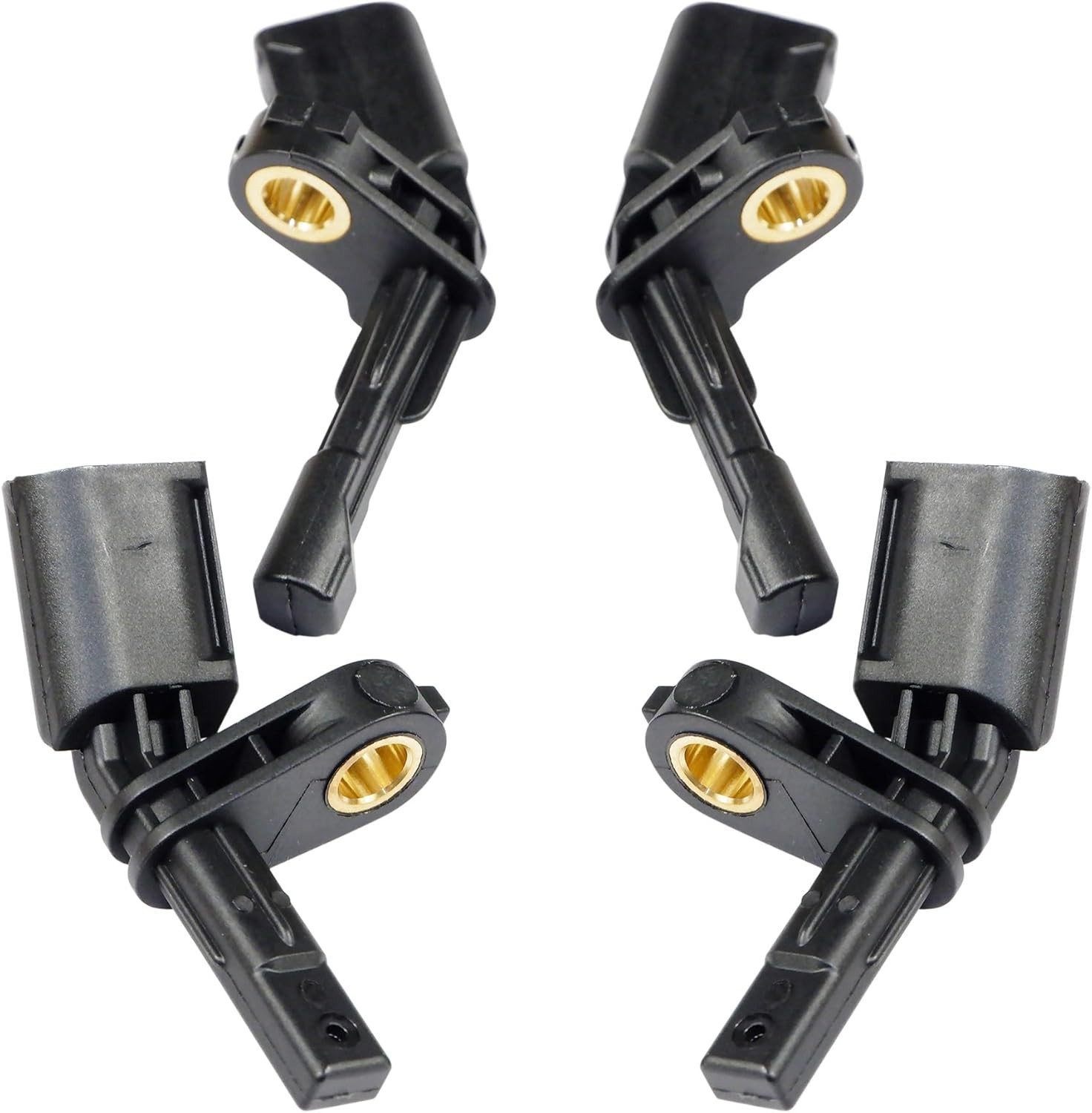 4 Pcs Front Rear Left Right ABS Wheel Speed Sensor Compatible with Volkswagen VW