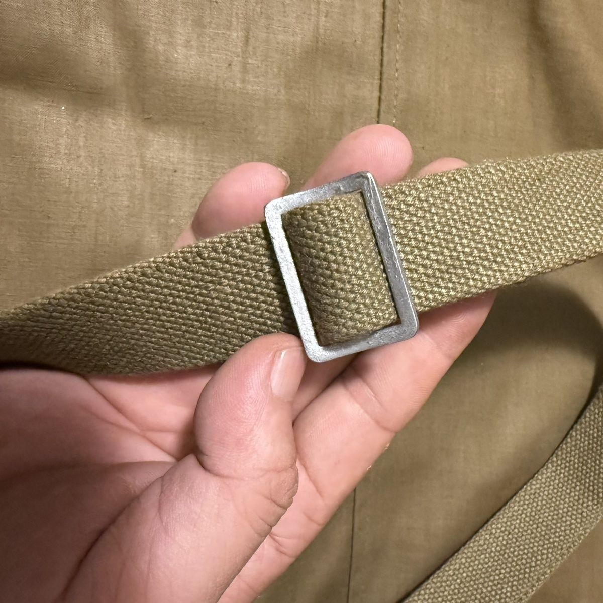 Bayi Bar Canvas Vintage Sling Cowhide Buckle Military Collectible Strap