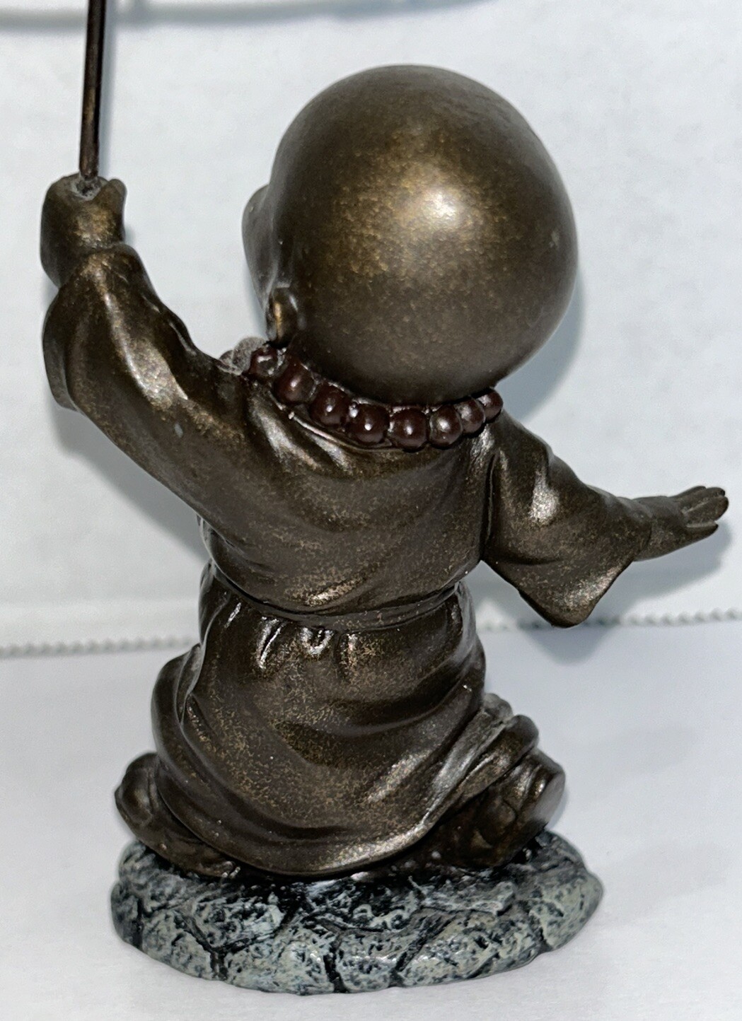 Brass Kid Monk Buddha Statue Zen Table Decor Statue