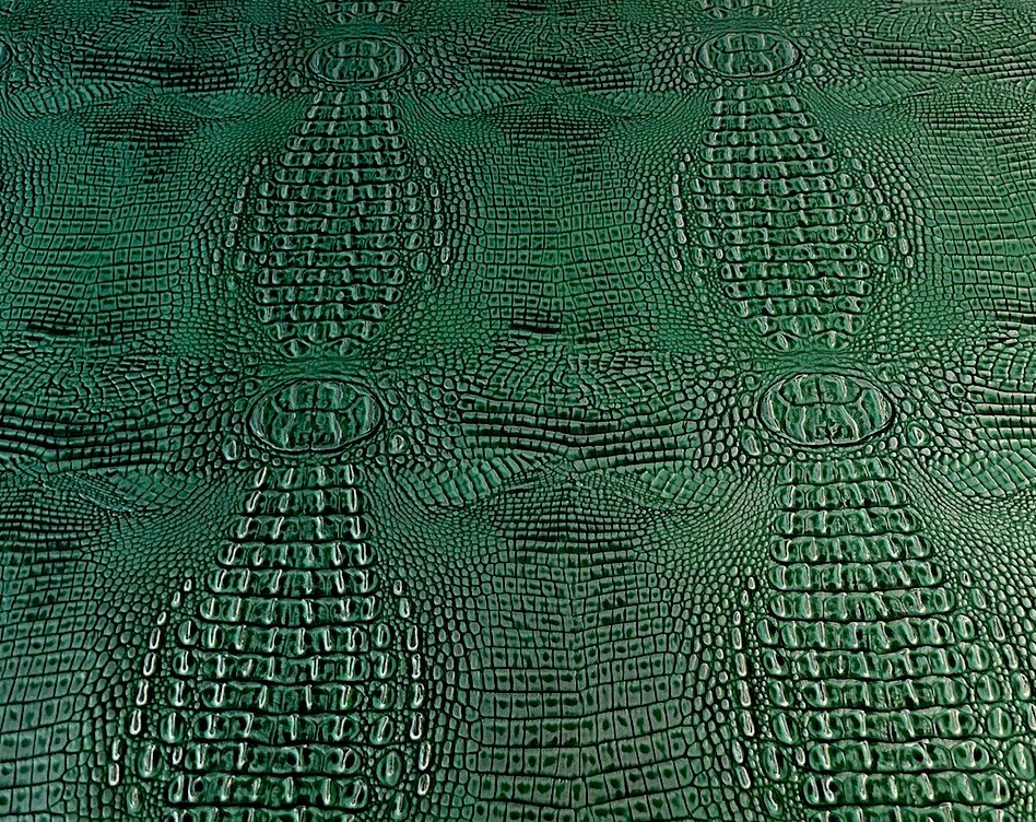 Black Big alligator embossed Vinyl Leather Faux upholstery