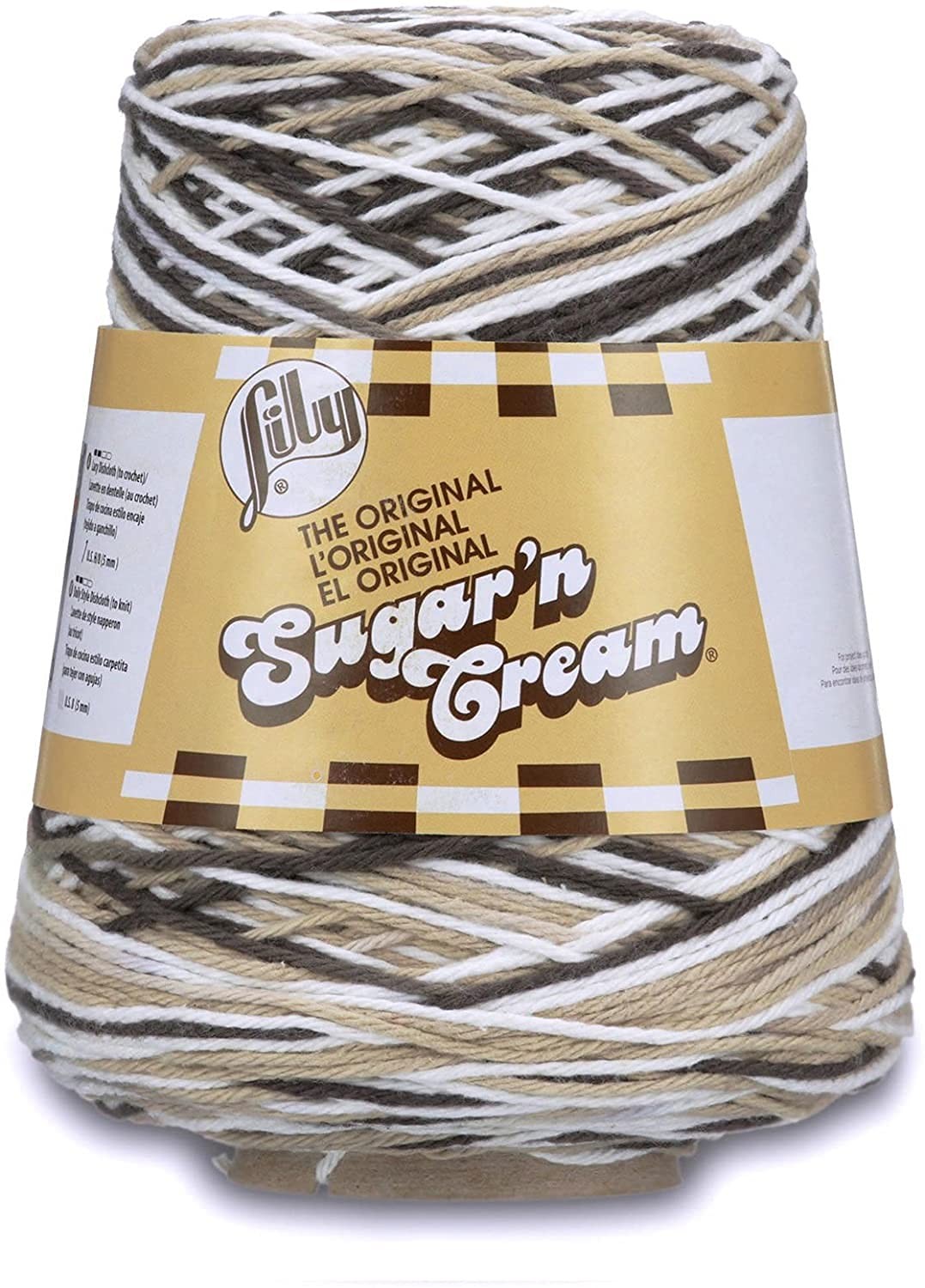 1 PCS 14oz/400g 706 Yards #4 Chocolate Ombre Sugar N Cream Cotton Yarn Crochet