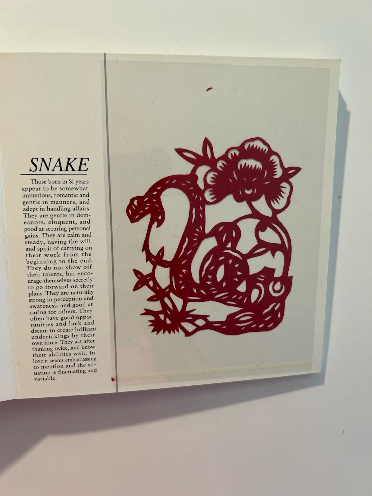 Paper Cut In China Book 12 Birth Animals Cut Outs Window Art Decor Hardcover