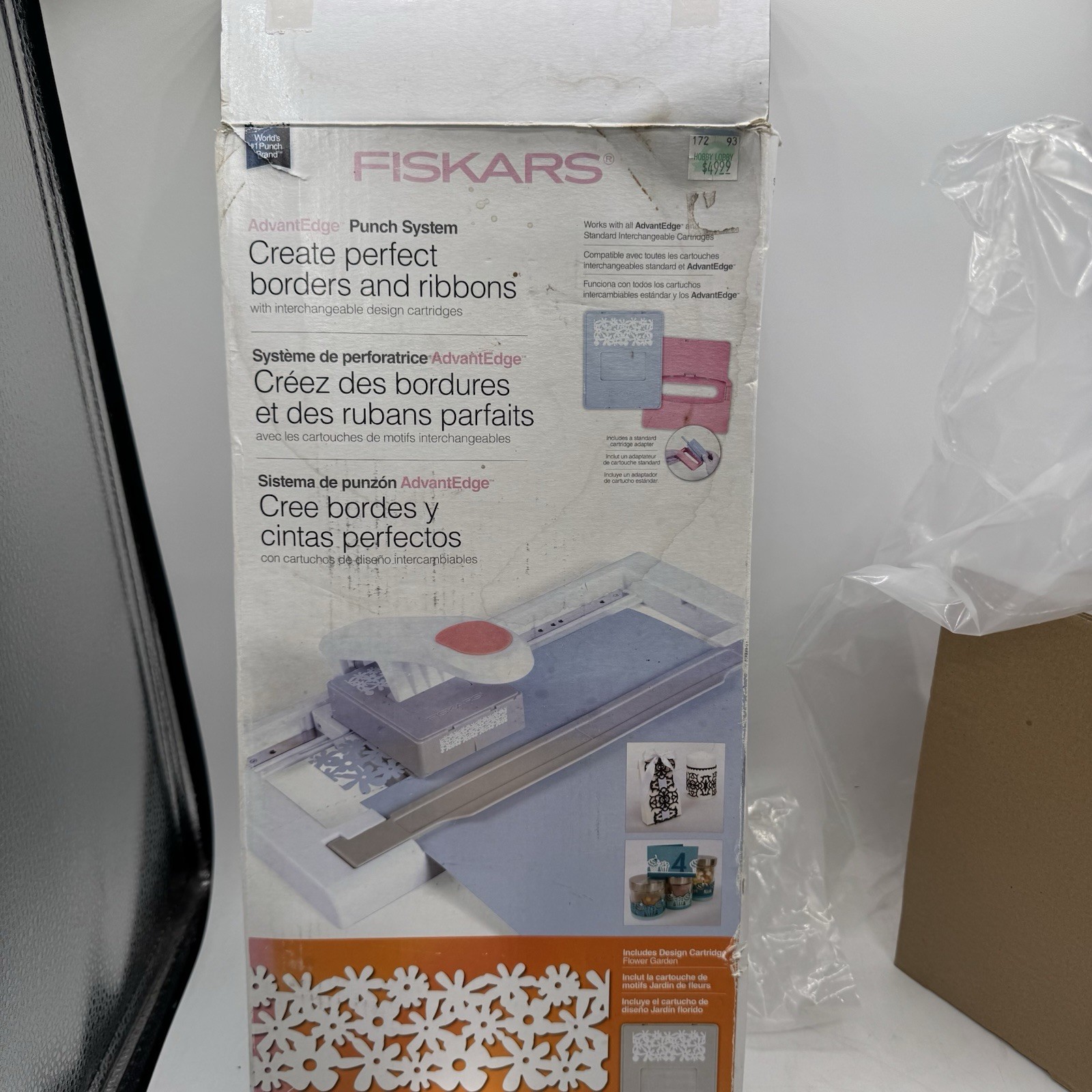 Fiskars Advantedge Punch System W Flower Garden Cartridge Create Perfect Borders