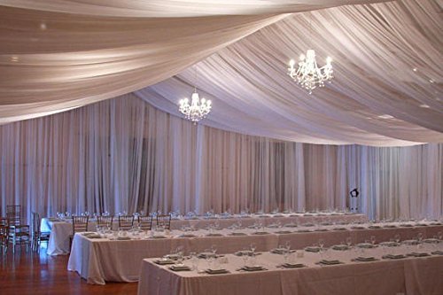 120″ Wide (10ft Wide) x 100 Yards Roll – White Sheer Voile Chiffon Fabric