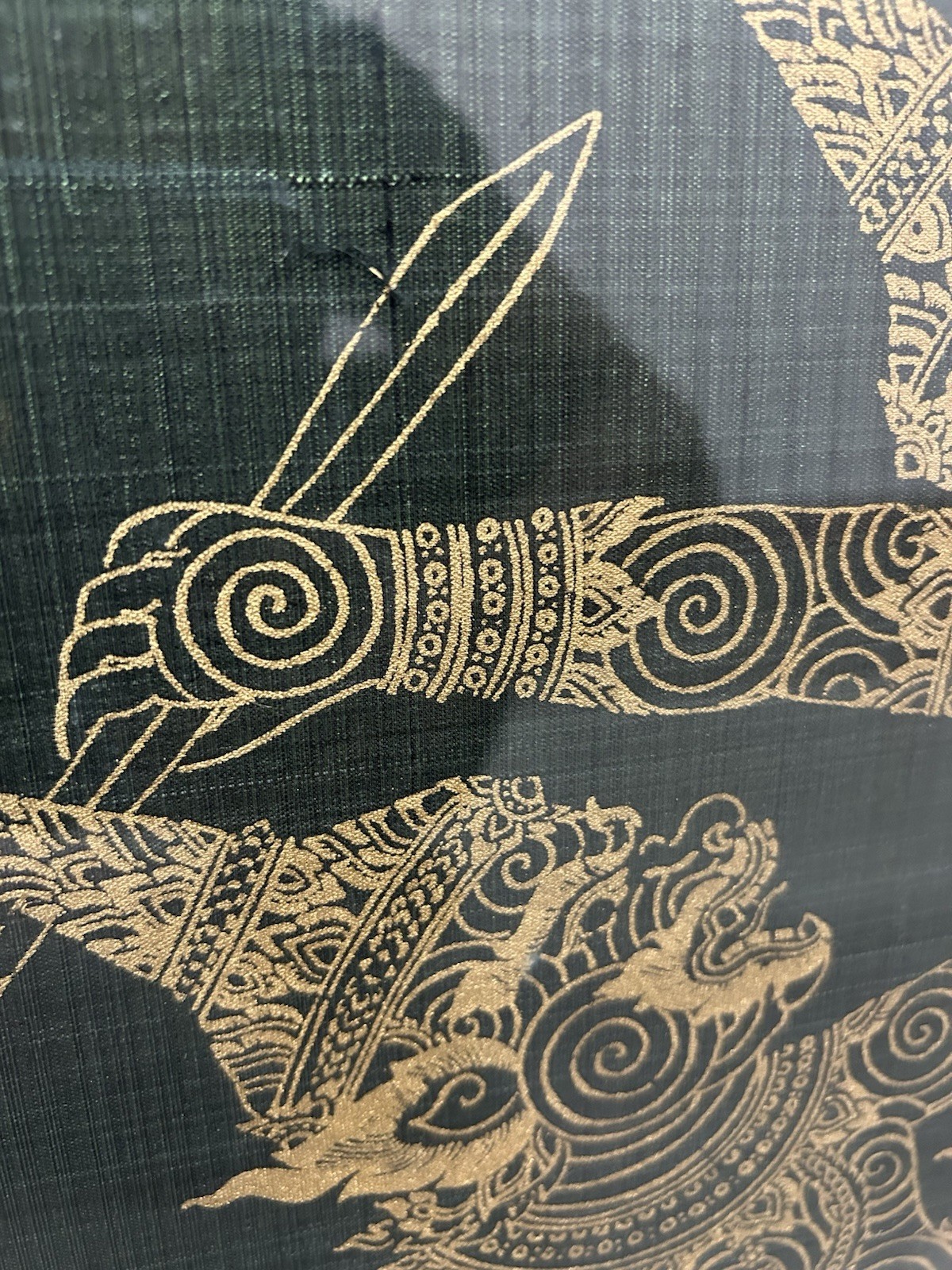 Vintage Thai Temple Silk/ Rubbing dated between the 1960s and 1980s