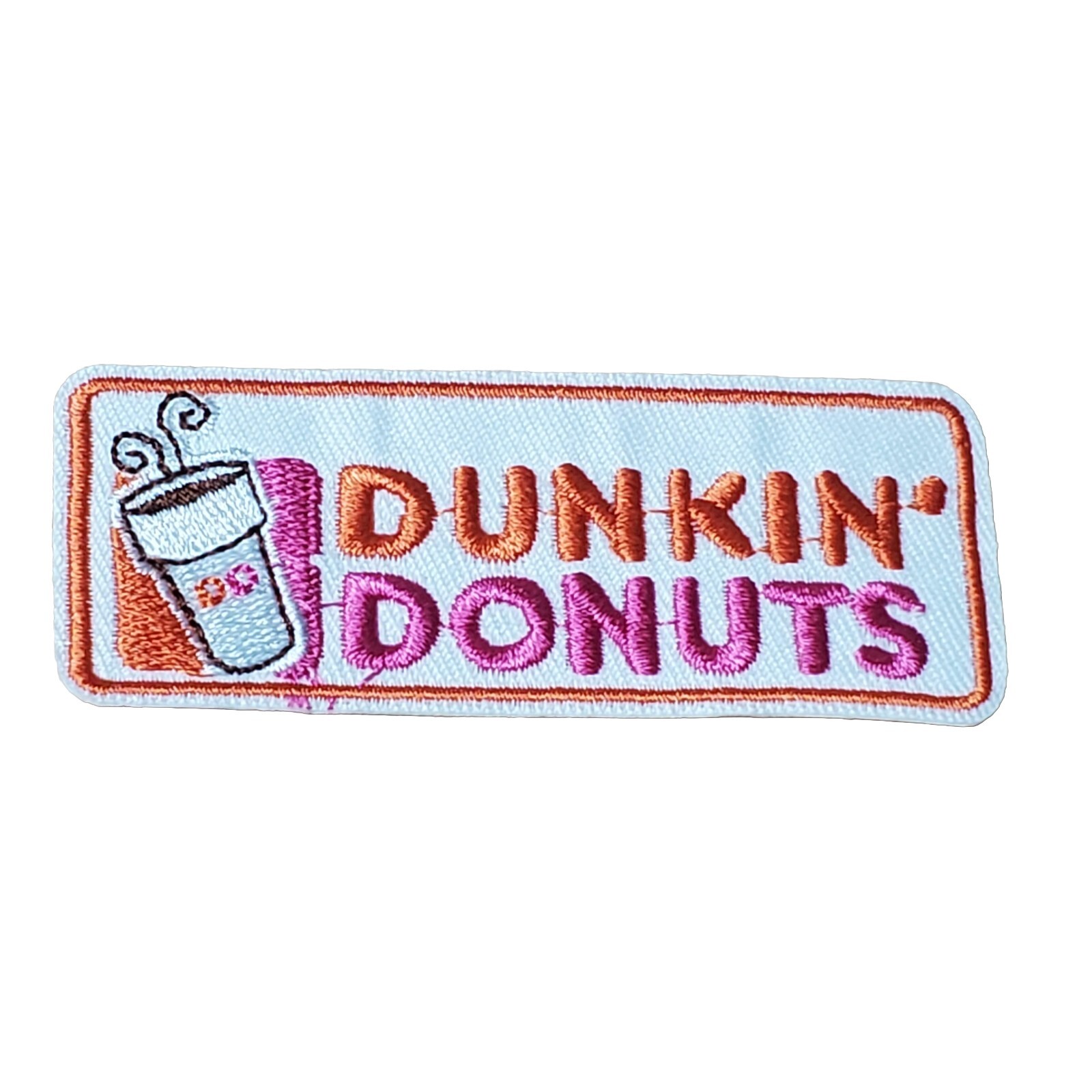 Dunkin Donuts Iron On Embroidered Clothing Patch PB11
