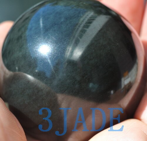 48mm Natural Nephrite Jade Ball / Sphere Crystal Healing