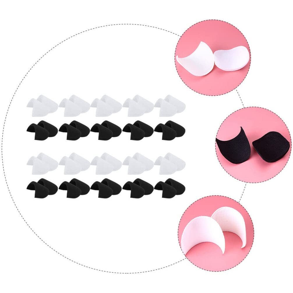 Soft Breathable Sponge Shoulder Pads – 20 Pairs Cushion Inserts for Suits & Coat