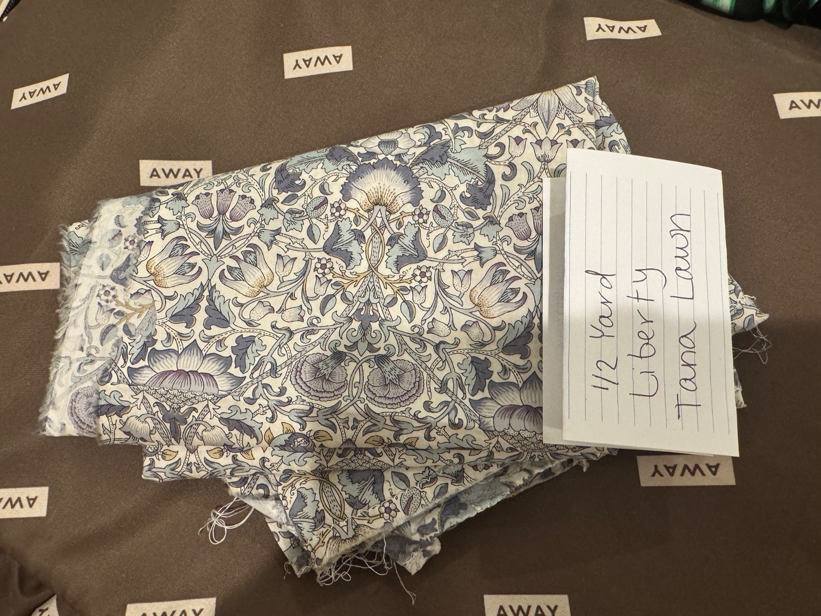 1/2 yd Liberty Tana Lawn Ioanthe Blue and Purple