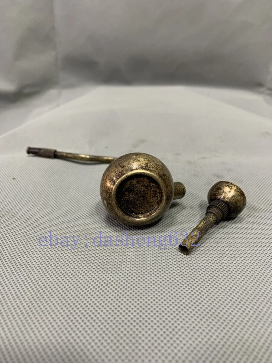Exquisite Old Chinese Handmade gourd smoking pipe