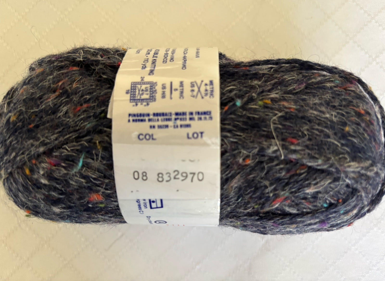 PINGUIN ESCAPADE Yarn – Lot Of 4 – Color 08- 1.75 Oz/110 Yds Each – 50% Wool
