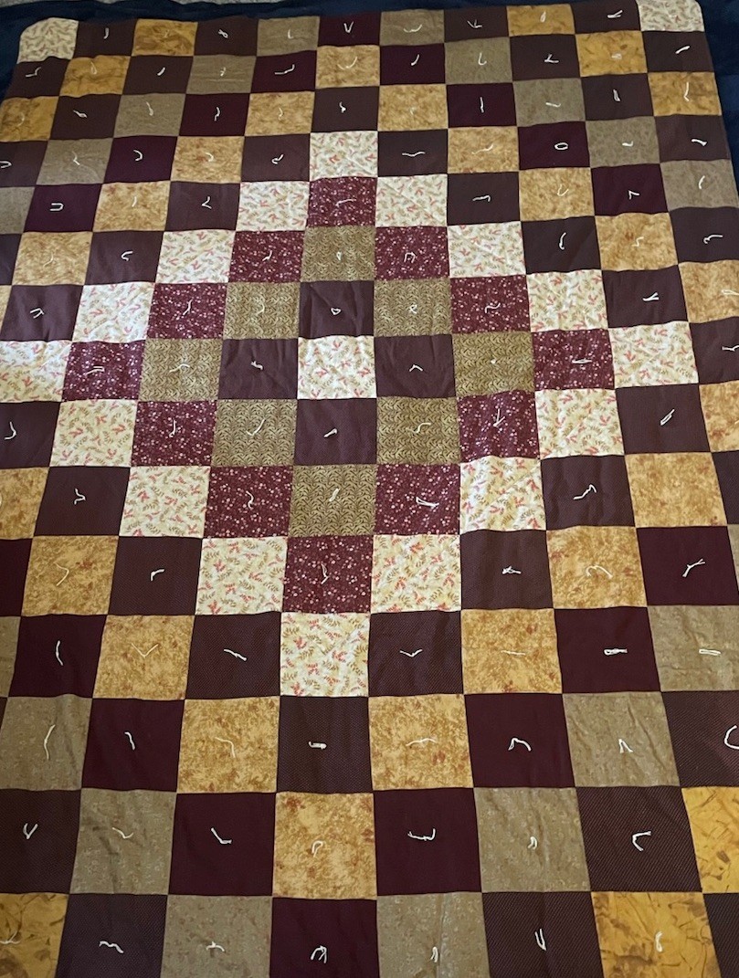 Beautiful Handmade Quilt/58 X 80 Inches/by Sweden Quilters